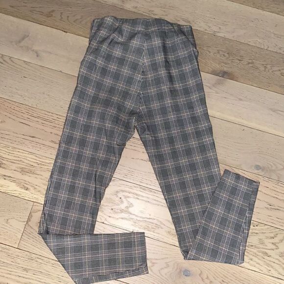 ZARA‎ High Waisted Skinny Plaid Leggings - Picture 5 of 5